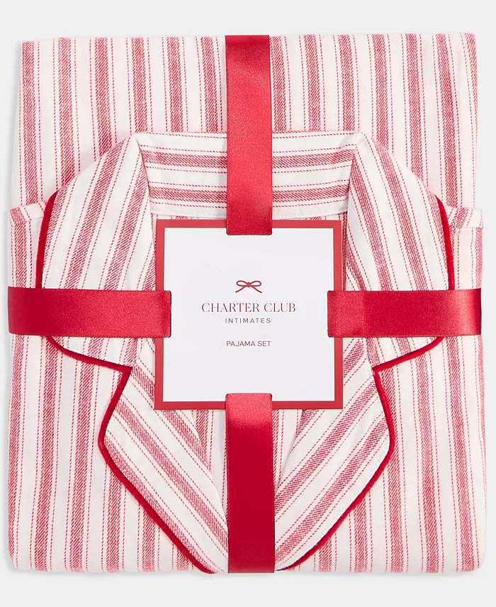 Women's 2-Pc. Cotton Flannel Packaged Pajamas Set - thumbnail 2