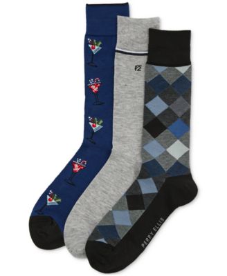 Men's 3pk. Mixed Patterned Socks