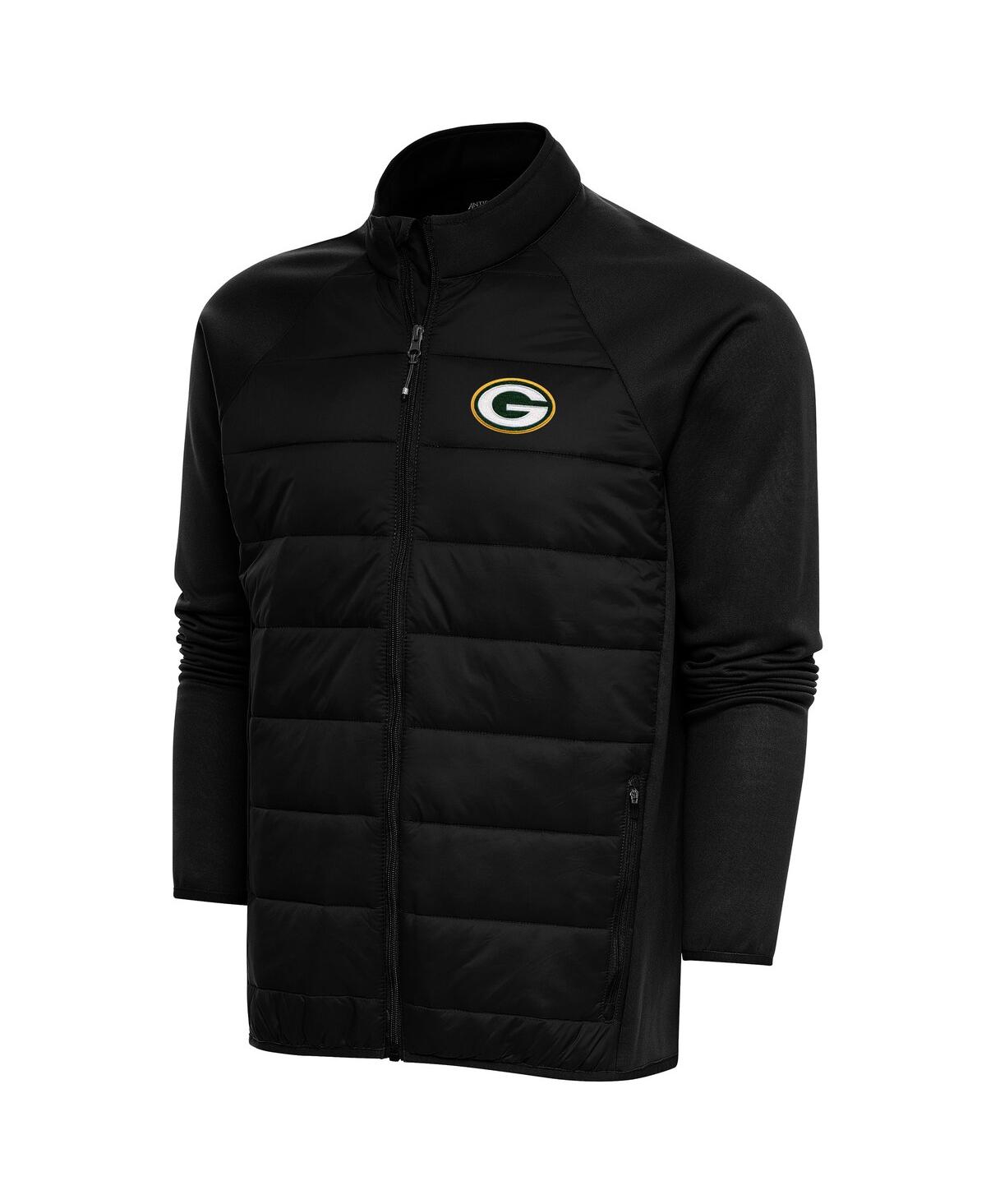 Men's Black Green Bay Packers Altitude Full-Zip Jacket - Black