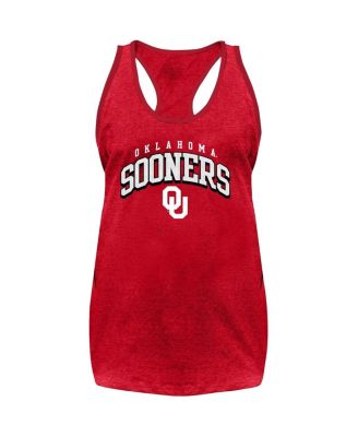 Women's Crimson Oklahoma Sooners Plus Size Arch Tank Top