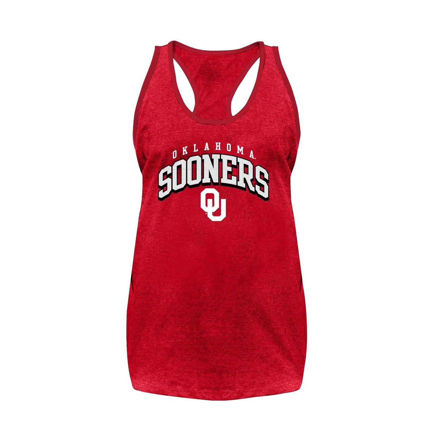 Женский топ Fanatics Crimson Oklahoma Sooners Plus Size Arch — фото 2