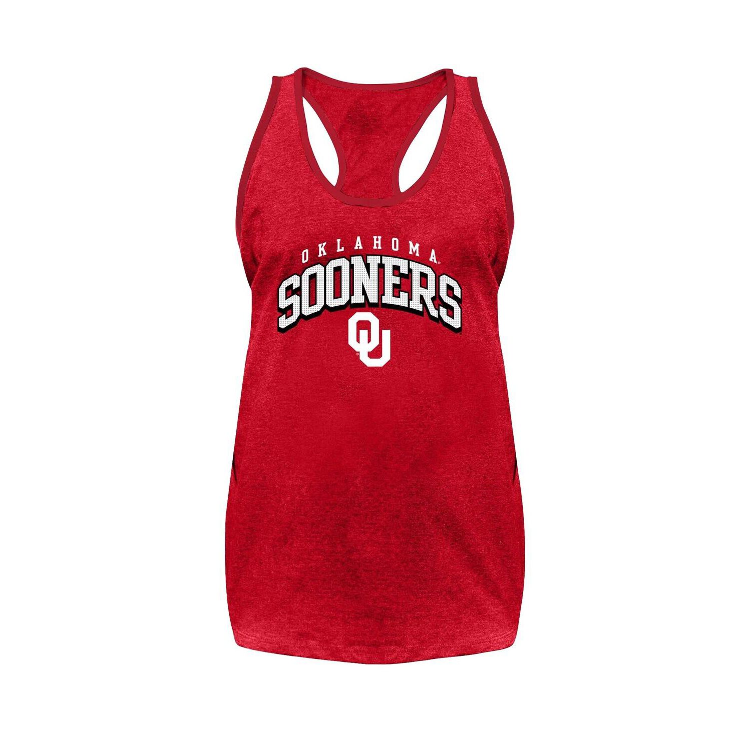 Women's Crimson Oklahoma Sooners Plus Size Arch Tank Top