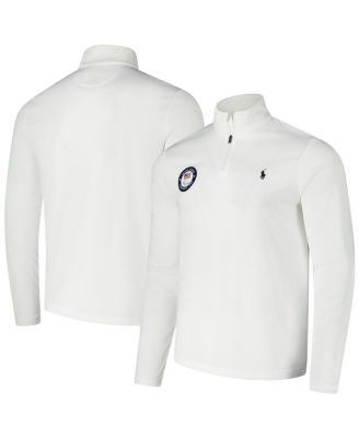 Polo Ralph Lauren - Men's White U.S. Paralympics Villagewear Quarter-Zip Sweatshirt