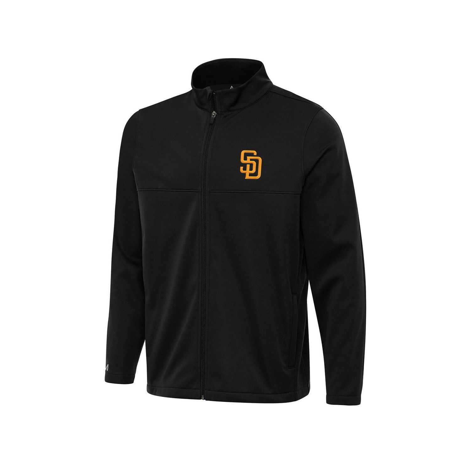 Men's Black San Diego Padres Links 2 Full-Zip Golf Jacket