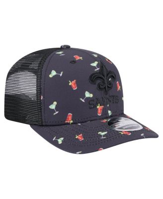 Men's&nbsp;Navy/Black New Orleans Saints Adventure Drinks Pattern 9SEVENTY Stretch-Snap Hat