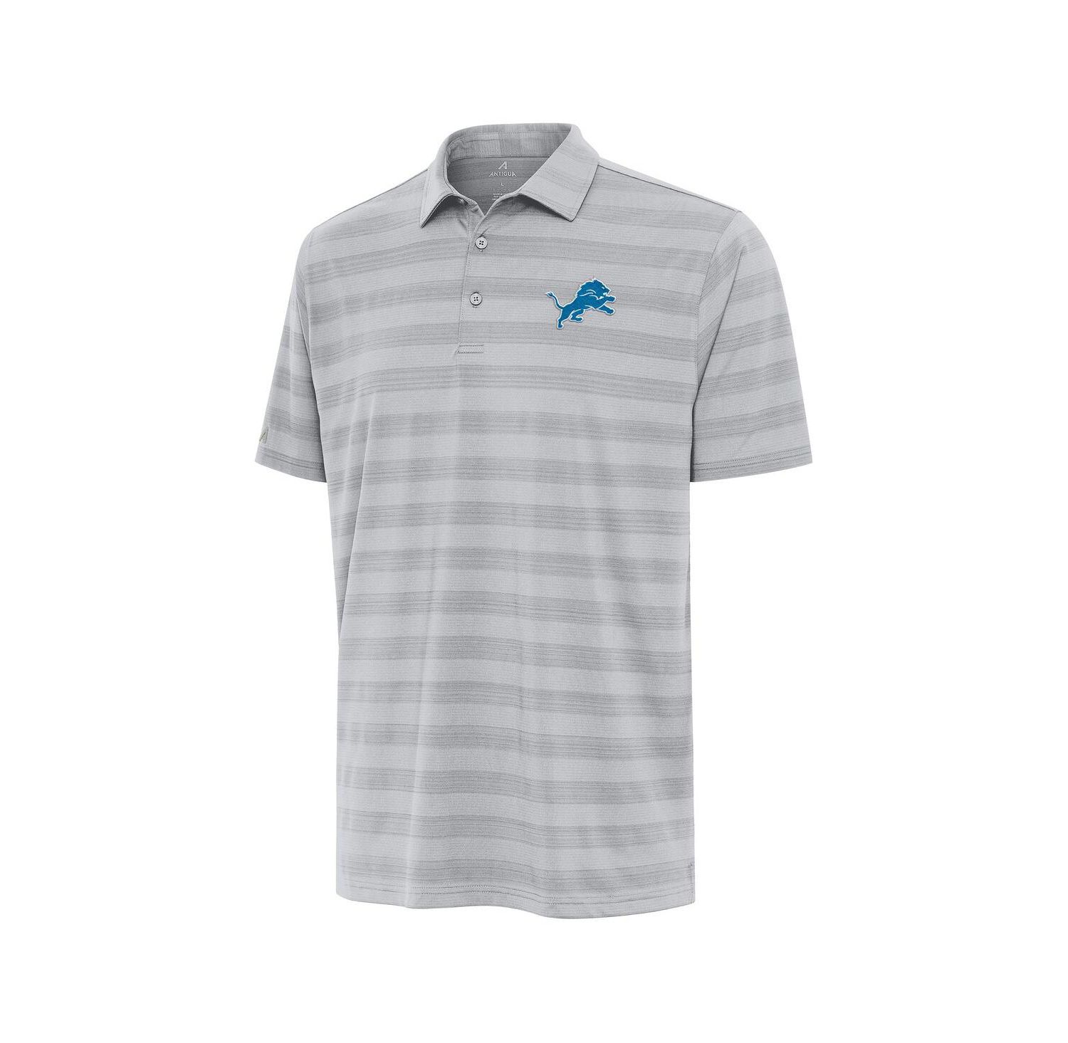 Men's Gray Detroit Lions Tunnel Polo Shirt