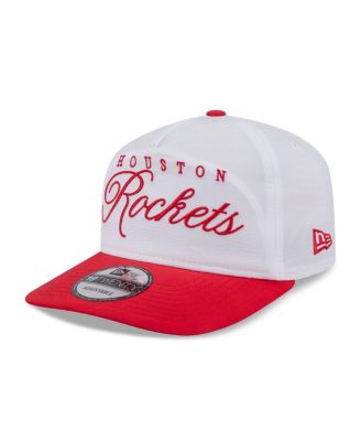 Men's White/Red Houston Rockets 2025 NBA Draft On-Stage Nylon 19TWENTY Adjustable Hat