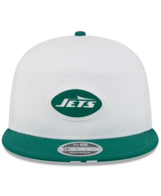 Men's White/Green New York Jets 2025 NFL Training Camp Split Panel 9FIFTY Snapback Hat