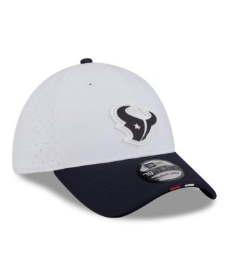 Men's White/Navy Houston Texans 2025 NFL Training Camp 39THIRTY Flex Hat