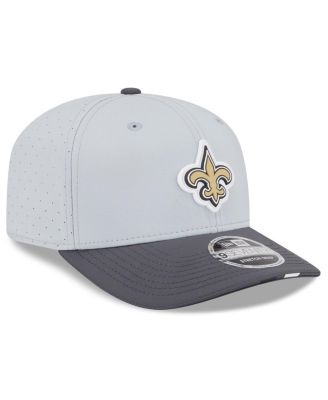 Men's Gray/Graphite New Orleans Saints 2025 NFL Training Camp 9SEVENTY Adjustable Hat