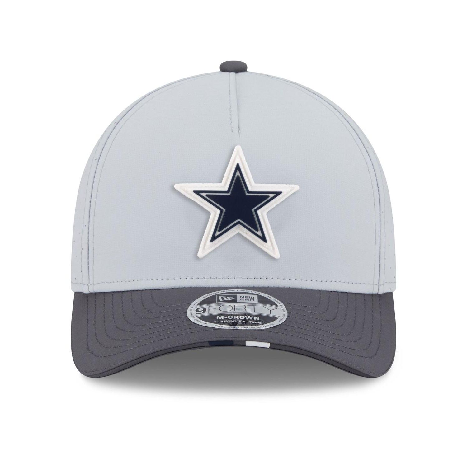 Men's Gray/Graphite Dallas Cowboys 2025 NFL Training Camp A-Frame 9FORTY Adjustable Hat