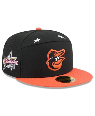New Era - Men's Black/Orange Baltimore Orioles 2025 MLB All-Star Game Side Patch 59FIFTY Fitted Hat