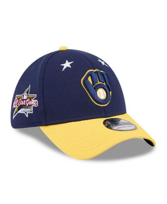 New Era - Men's Navy/Gold Milwaukee Brewers 2025 MLB All-Star Game 39THIRTY Flex Hat