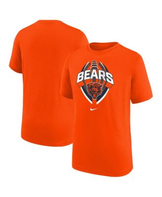 Nike - Big Boys and Girls Orange Chicago Bears Icon Legend T-Shirt