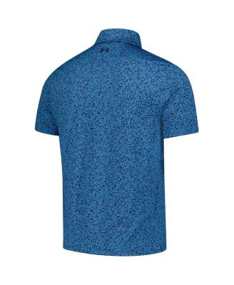Men's Blue THE PLAYERS Drive Gnome Print Polo Shirt