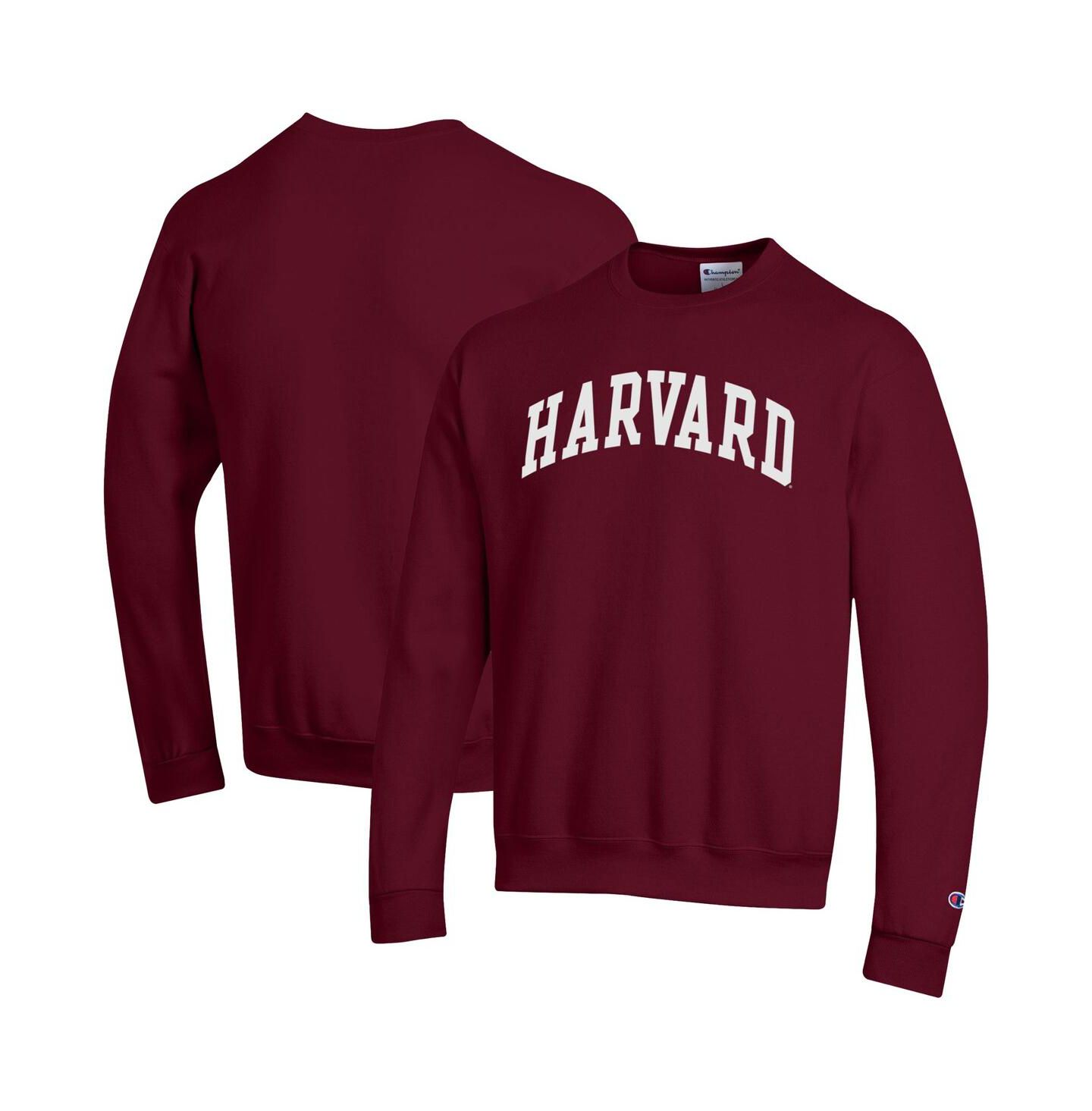 Мужская толстовка Champion Crimson Harvard Crimson Basic Arch Fleece Pullover, цвет: Малиновый — фото 1