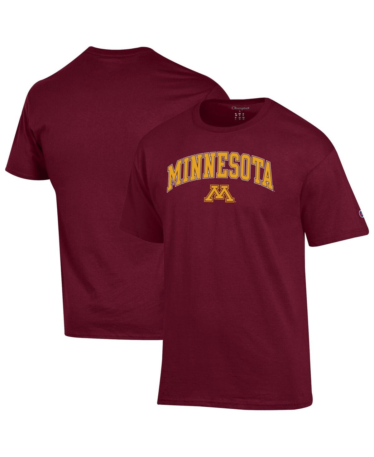 Champion Men's Maroon Minnesota Golden Gophers Arch Over Logo T-Shirt - Maroon
