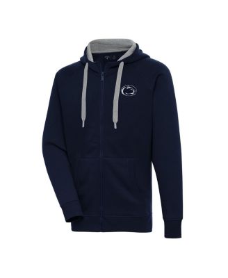 Antigua - Men's Navy Penn State Nittany Lions Big Tall Victory Full-Zip Hoodie