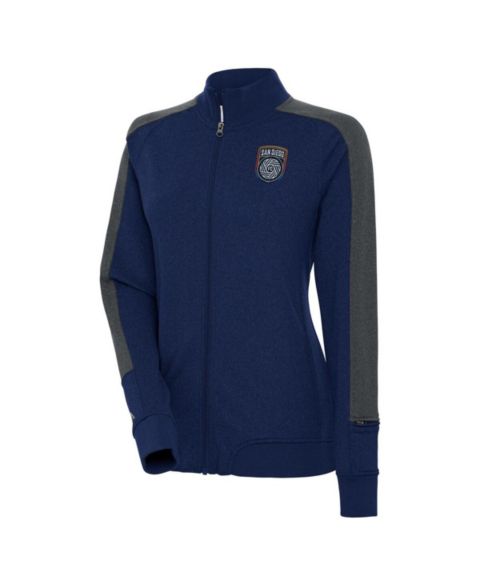 Женские куртки Antigua Women's Navy San Diego FC Strike Anthem Full-Zip Jacket