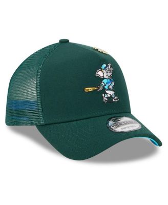 Men's Green Athletics 2025 Big League Chew A-Frame 9FORTY Adjustable Trucker Hat