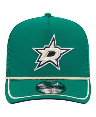 Men's Kelly Green Dallas Stars Vintage Team Rope A-Frame 9FIFTY Snapback Hat