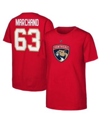 Outerstuff - Big Boys and Girls Brad Marchand Red Florida Panthers Player Name Number T-Shirt