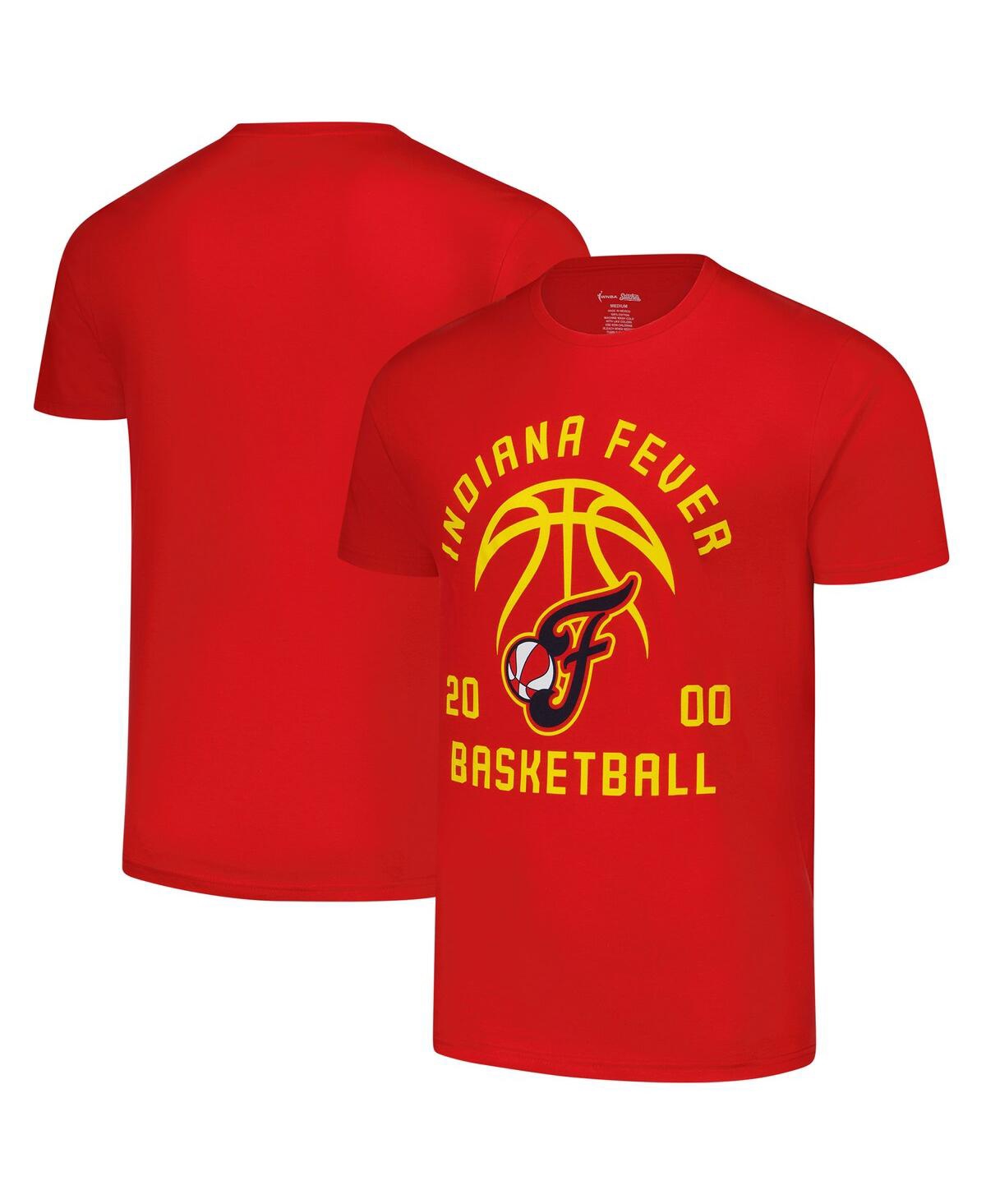 Men's and Women's Red Indiana Fever Basketball T-Shirt - Red