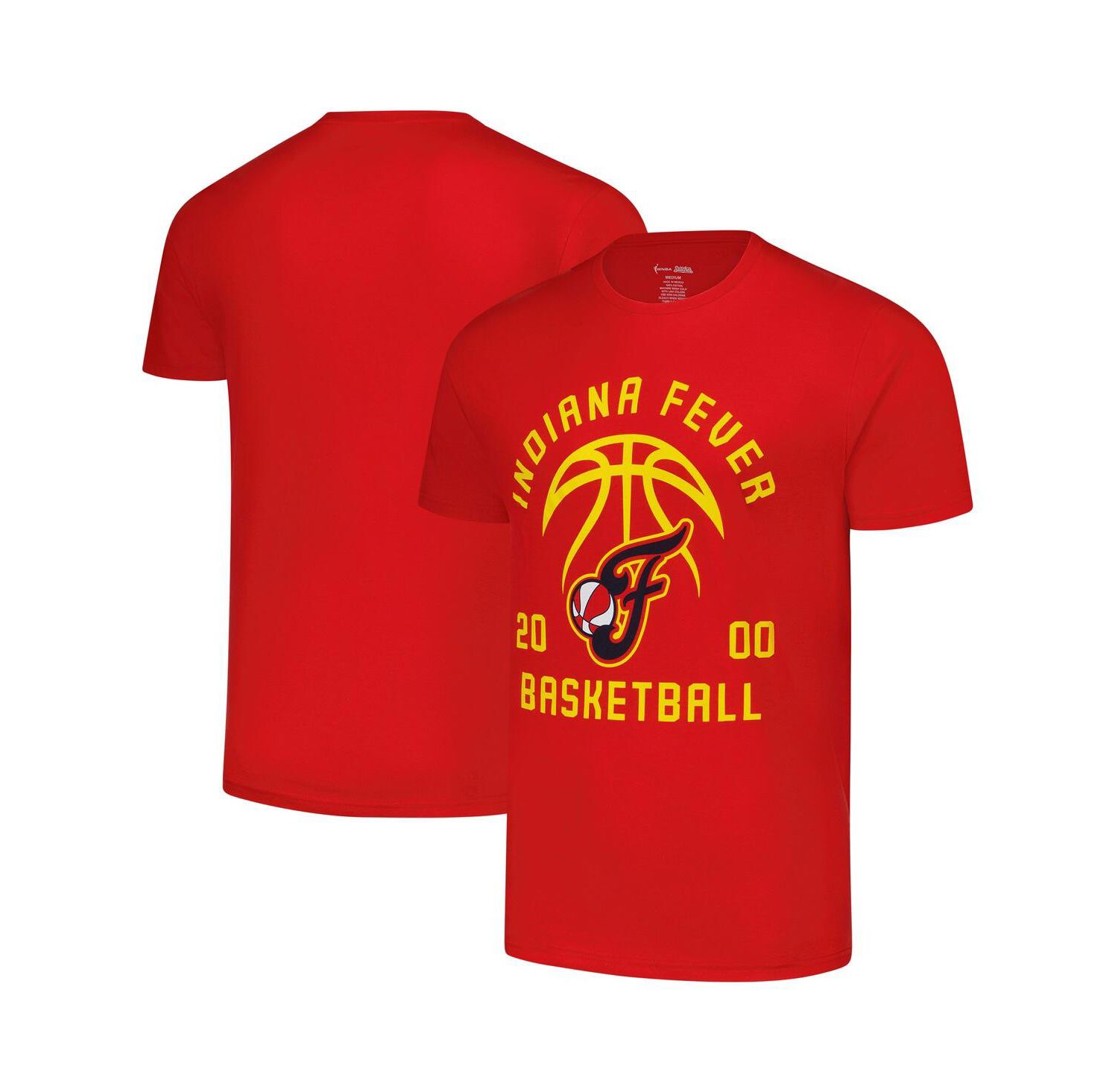 Men's and Women's Red Indiana Fever Basketball T-Shirt