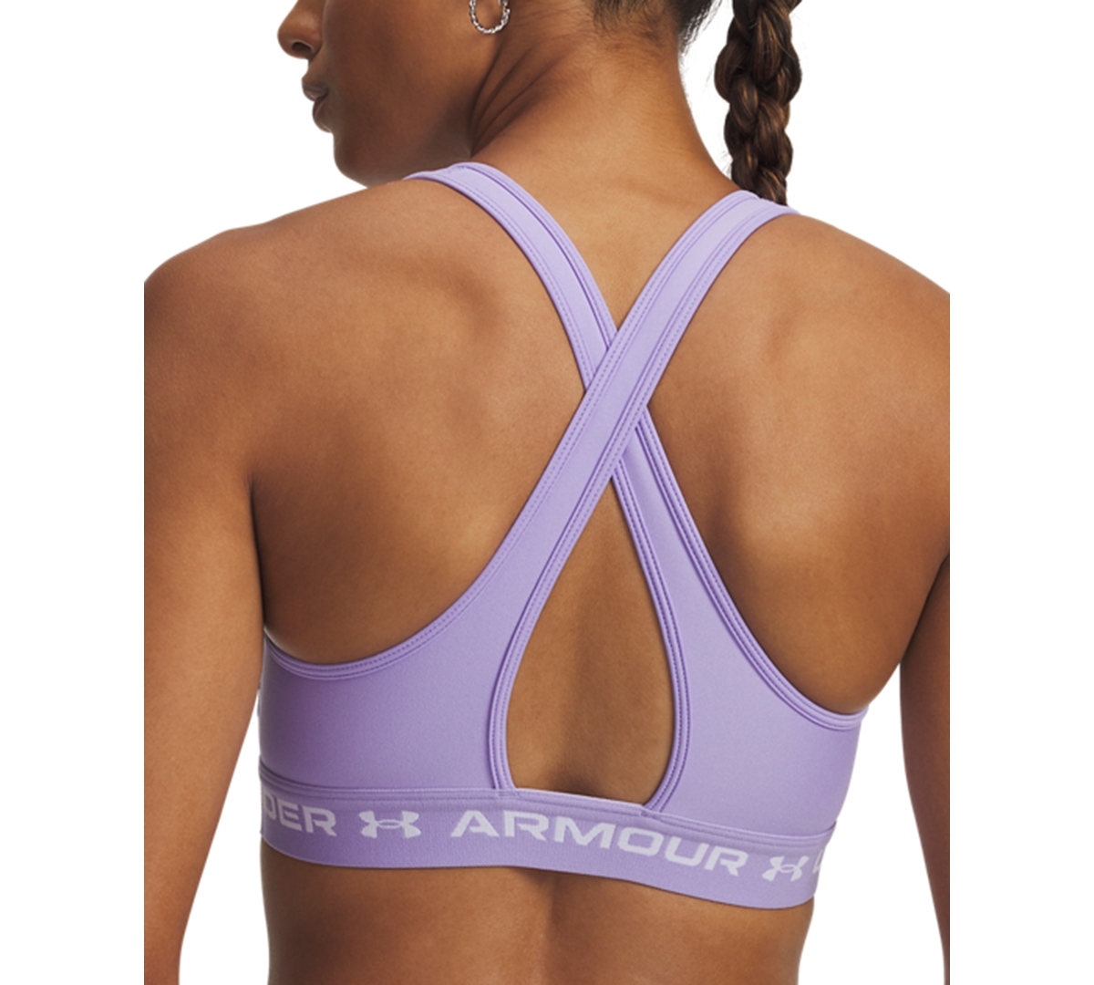 Under Armour Women's Medium Impact Sports Bra In Purple