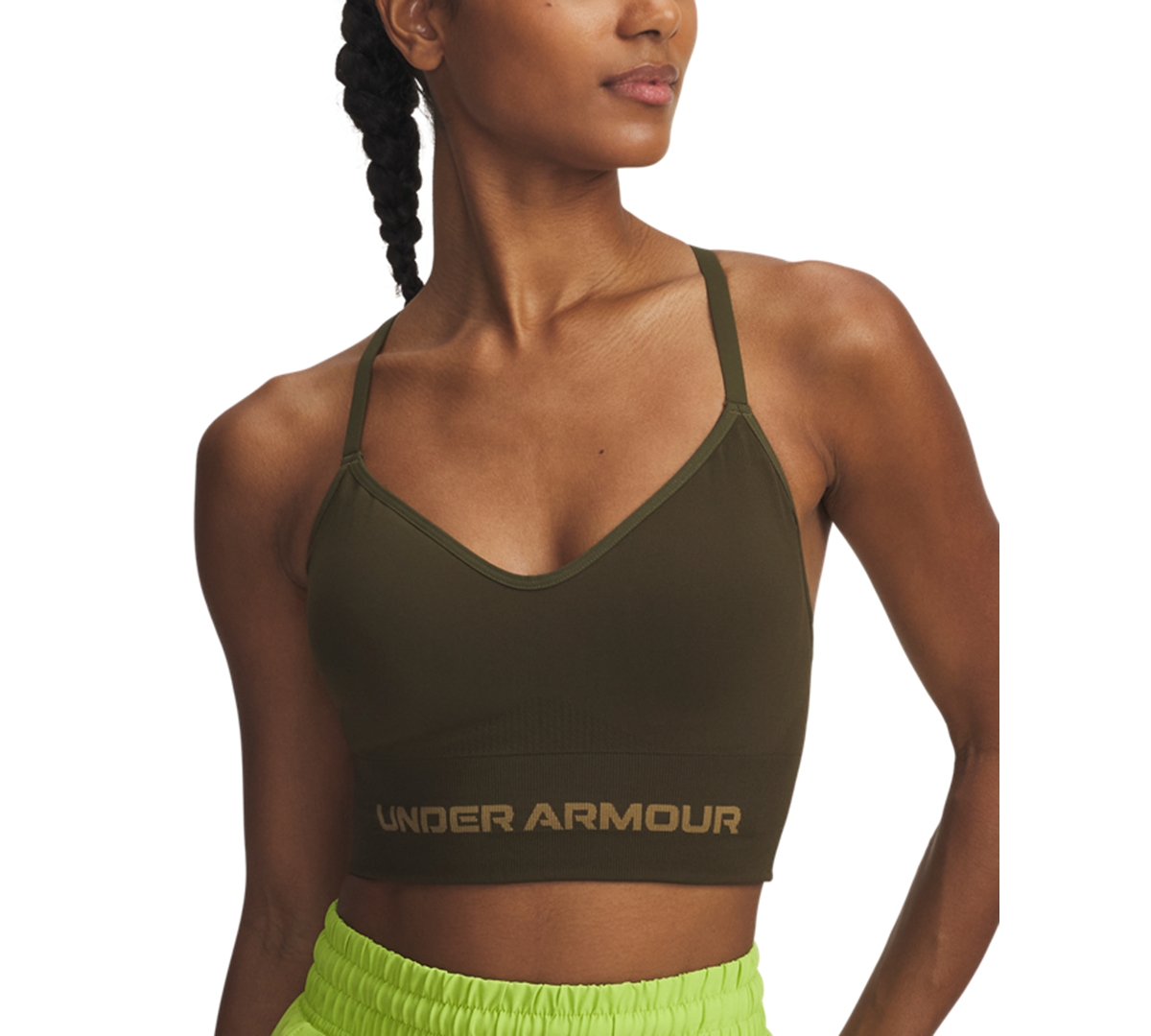 Under Armour Women's Vanish Seamless Low-impact Sports Bra In Green