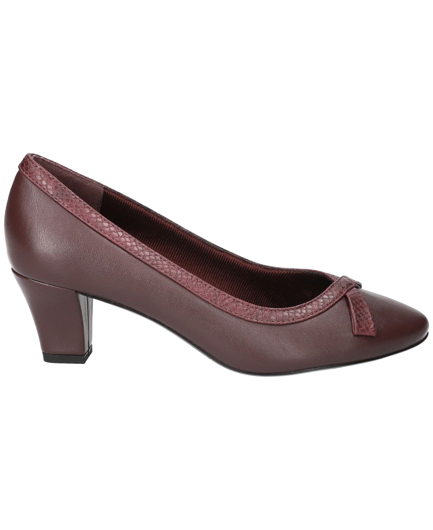 Женские туфли Easy Street Kata Pumps, цвет: Бордовый змеиный — фото 2