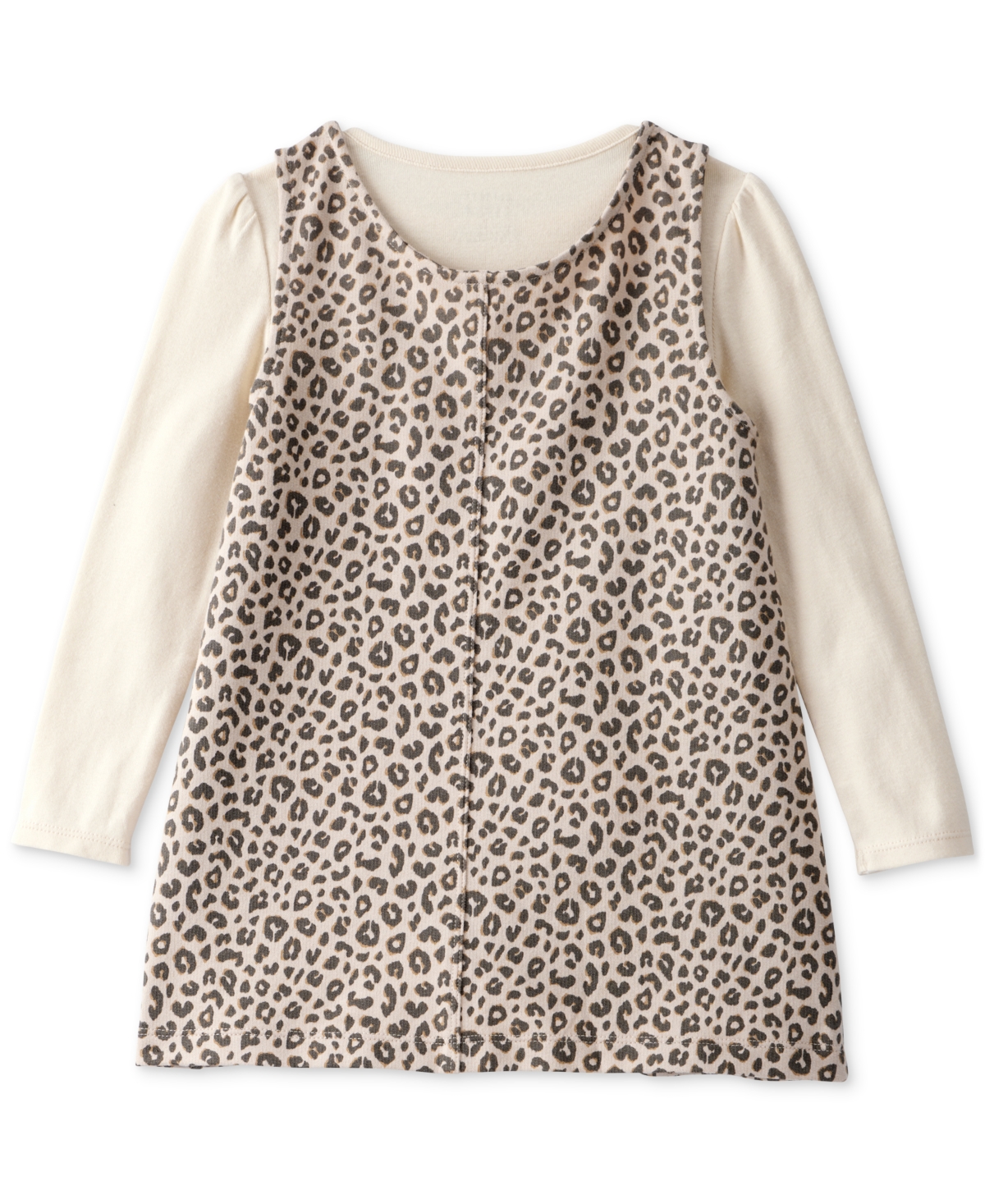 Carter's Toddler Girls Cotton Long-Sleeve Top & Leopard-Print Dress, 2 Piece Set