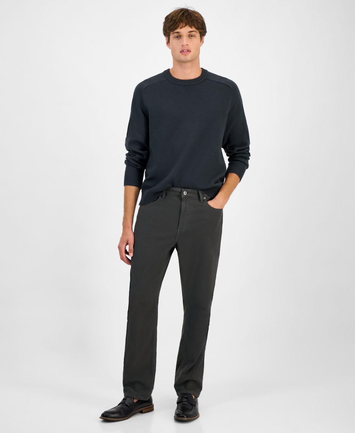 Мужские брюки прямого кроя, эксклюзивные от Macy's