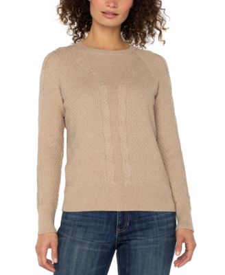 Women's Crewneck Long-Sleeve Raglan Sweater