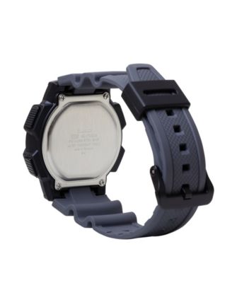 Men's Digital Gray Resin Watch, 45mm