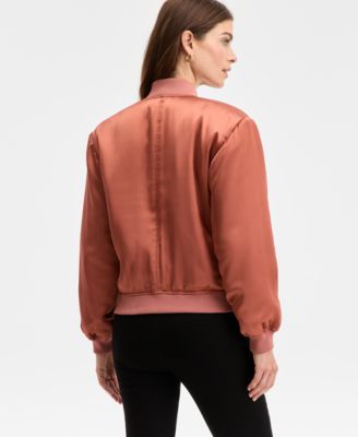 Women's Satin Bomber Jacket, Macy's Exclusive 