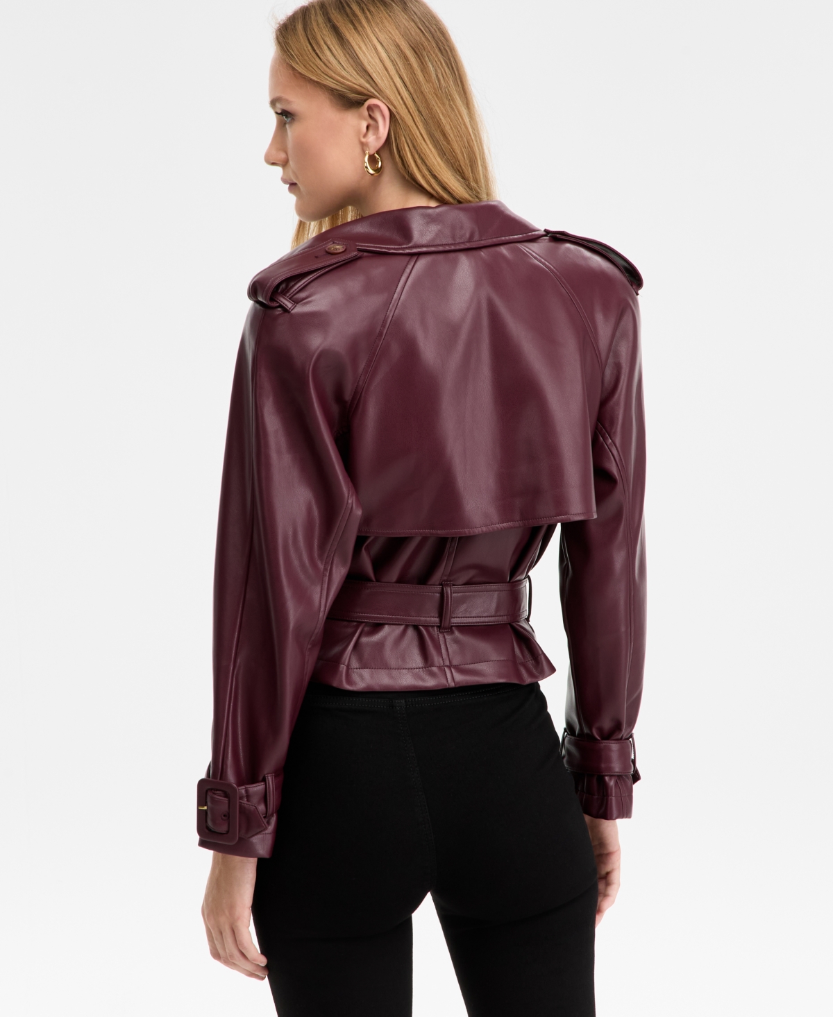 Inc International Concepts Women's Faux-leather Biker Jacket, Macy's Exclusive In Brown
