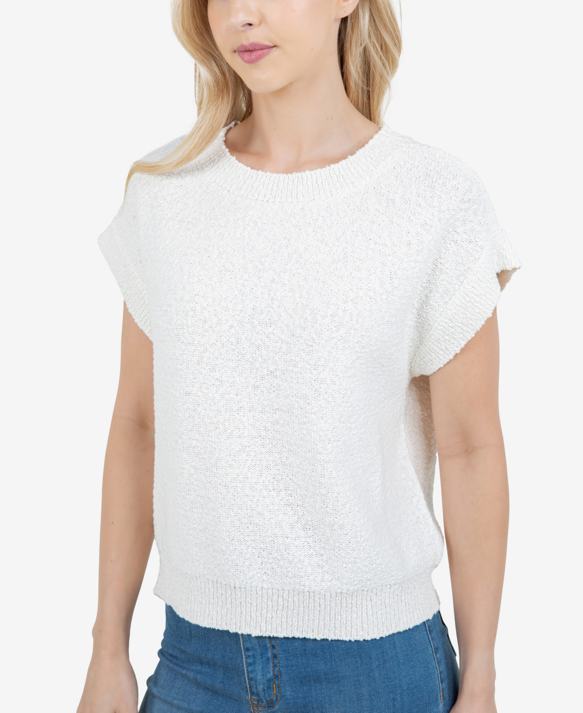 Women's Nubby Sleeveless Sweater - Olive Branch