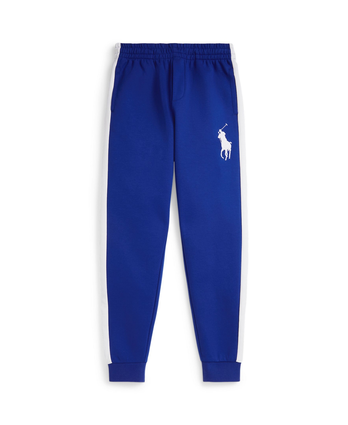 Polo Ralph Lauren Big Boys Striped Double-Knit Jogger Pants - Blue, White