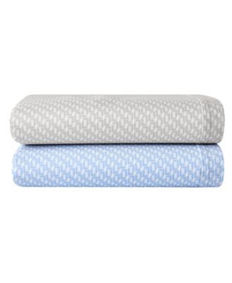 Printed Cotton Percale 4-Pc. Sheet Set, Full