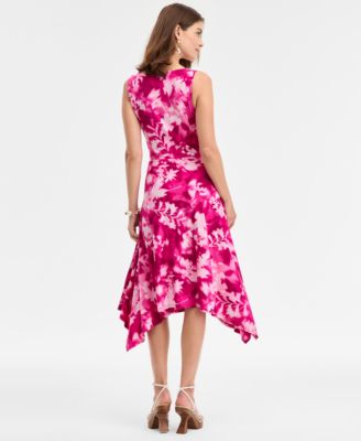 Women's Scoop-Neck Asymmetric-Hem Dress, Macy's Exclusive 