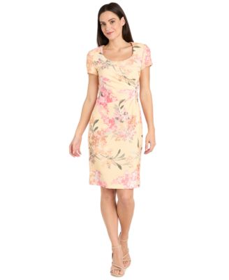 R & M Richards - Women's Short-Sleeve Sheath Dress
