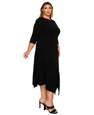 Plus Size Vida Split Hem Dress