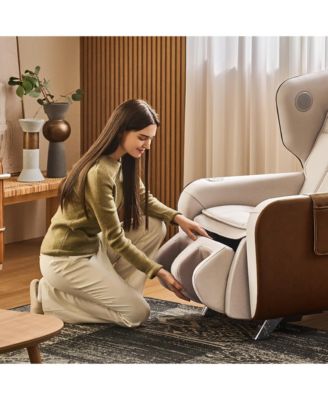 Faux Leather Familie Reclining Massage Chair w/ Calf Massage