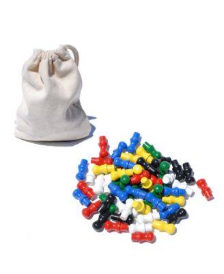 Solid Wood Chinese Checkers with Wooden Pegs - 11.5 inch Diameter