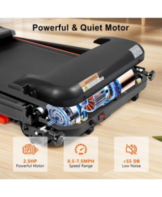 2.5HP Folding Treadmill with Incline Bluetooth & USB