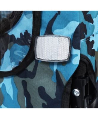 Heavy Duty Pet Bike Trailer - All-Terrain Wheels Blue/Grey