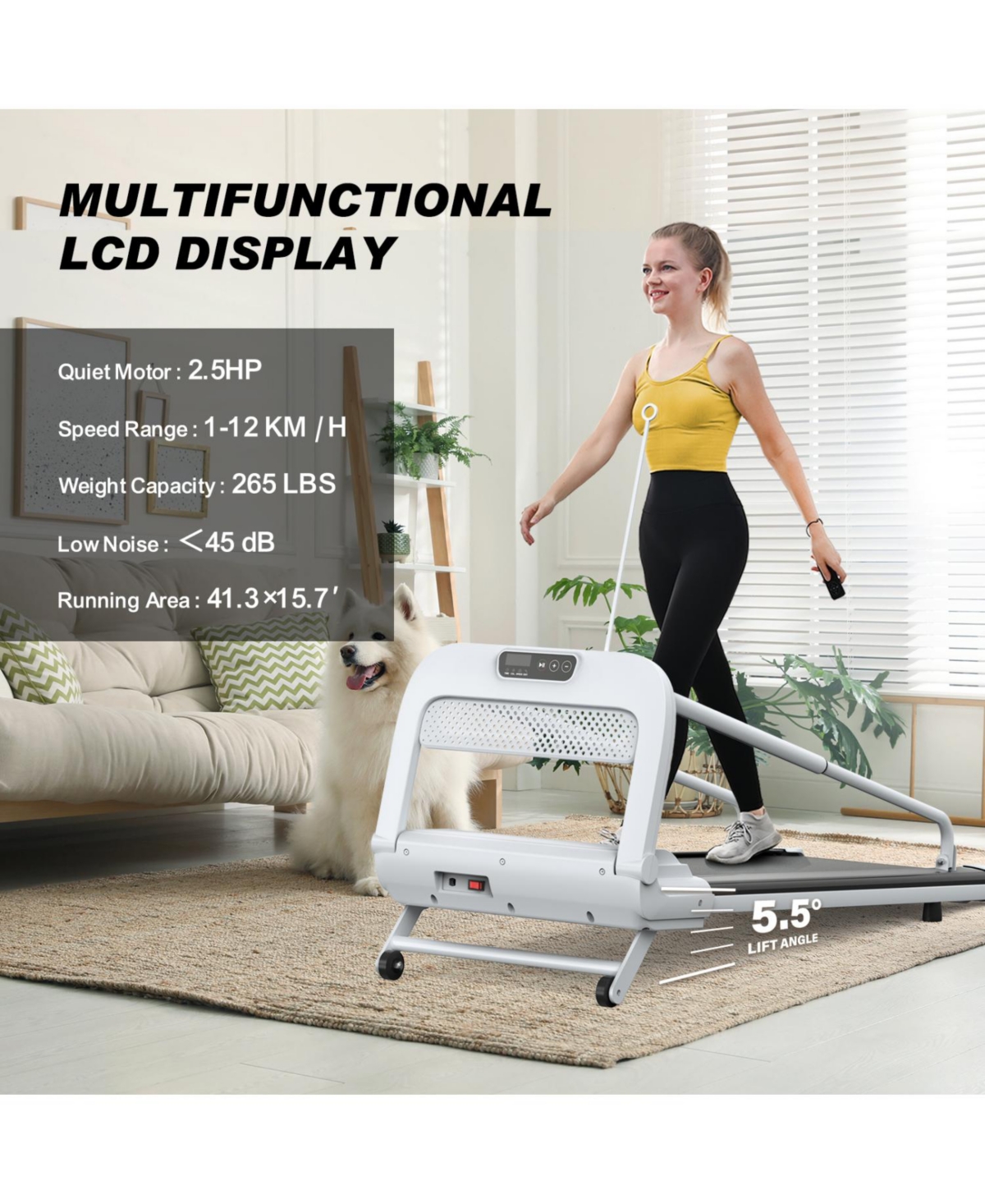Streamdale Furniture Smart Pet Treadmill Adjustable Speed