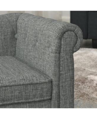 Elegant Linen Dog Sofa Bed - Light Grey