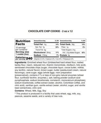 Chocolate Chip Cookies Gift Box, 12 Cookies